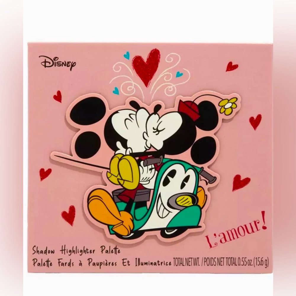 Disney Mickey Mouse & Minnie Mouse Love Eyeshadow & Highlighter Makeup Palette